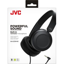 JVC HA-S31M Ενσύρματα On Ear Ακουστικά Κεφαλής  + Μικρόφωνο Μαύρα - DJ Ακουστικά στο Stereopark