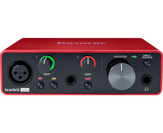 Focusrite Scarlett Solo 3rd Gen External Professional Sound Card USB Connectivity - DJ Sound Cards  στο Stereopark