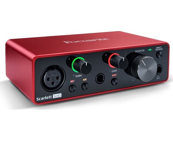 Focusrite Scarlett Solo 3rd Gen External Professional Sound Card USB Connectivity - DJ Sound Cards  στο Stereopark