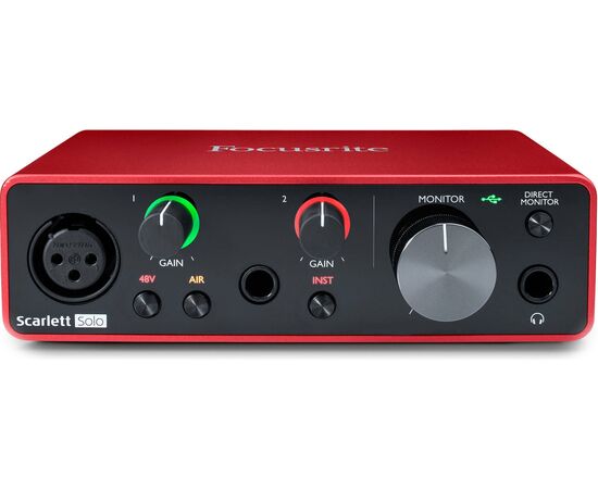 Focusrite Scarlett Solo 3rd Gen External Professional Sound Card USB Connectivity - DJ Sound Cards  στο Stereopark